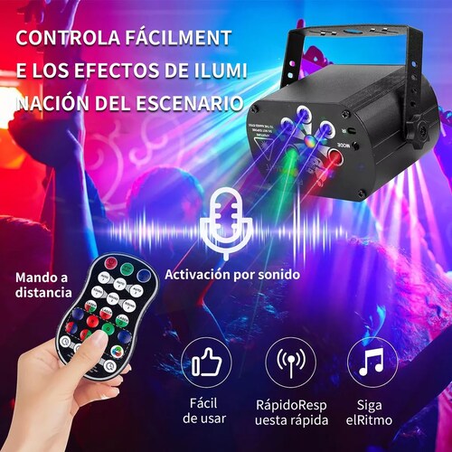 Luminación Led De Escenario,8 X 3w,240 Controles De Patrones
