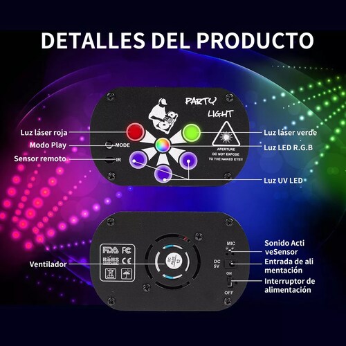 Luminación Led De Escenario,8 X 3w,240 Controles De Patrones