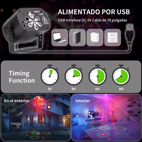 Luminación Led De Escenario,8 X 3w,240 Controles De Patrones