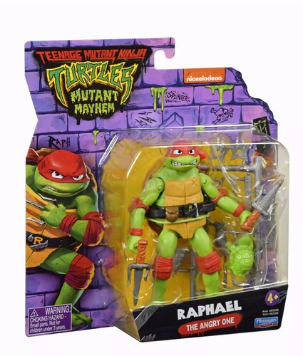 Tmnt Movie Rafael Figura De Acción De 4.6'' Tortugas Ninja Película Caos Mutante Juguete De Bandai.