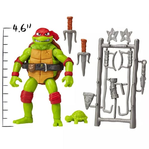 Tmnt Movie Rafael Figura De Acción De 4.6'' Tortugas Ninja Película Caos Mutante Juguete De Bandai.