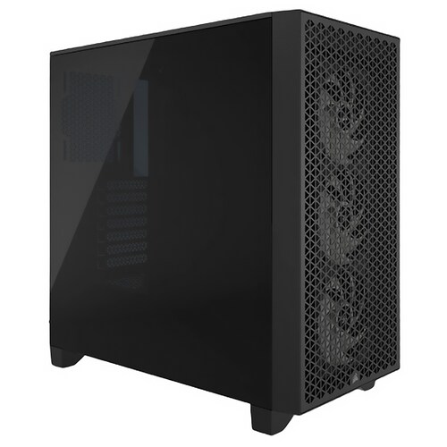Gabinete Gamer CORSAIR 3000D AIRFLOW RGB ATX 3 Fan Cristal Templado Negro CC-9011255-WW 