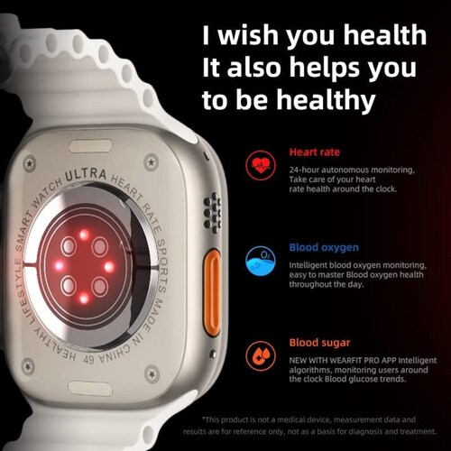 Smartwatch X8 Ultra serie 8 By NS Tech Naranja