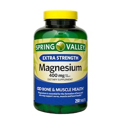 Magnesio 400mg Spring Valley 250 tabletas Ayuda Huesos