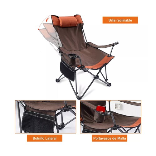 Silla Para Cámping Playa Pesca De Exterior Plegable Portatil