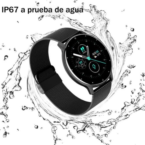 Reloj Inteligente Resistente Al Agua Con Bluetooth, Color Negro