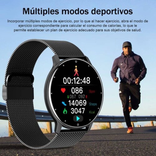 Reloj Inteligente Resistente Al Agua Con Bluetooth, Color Negro