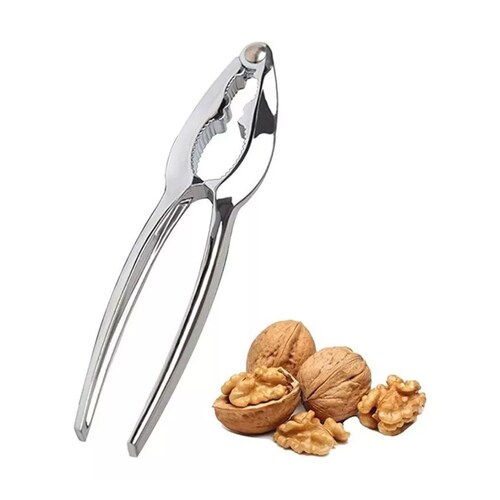 Pinza Quebrador De Nueces Cascanueces Abridor Aleación Zinc, Color Plata