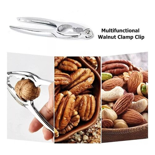 Pinza Quebrador De Nueces Cascanueces Abridor Aleación Zinc, Color Plata