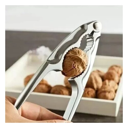 Pinza Quebrador De Nueces Cascanueces Abridor Aleación Zinc, Color Plata