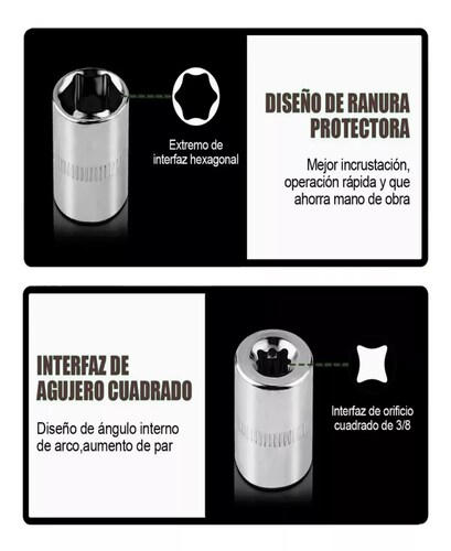 Juego De Herramientas Mecánicas Autocle Dados Acerokit 46pcs.