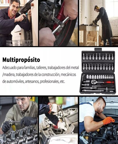 Juego De Herramientas Mecánicas Autocle Dados Acerokit 46pcs.