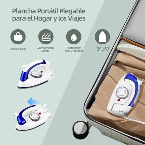 Plancha De Vapor Plegable Portátil Ckeyin Para Viajes.