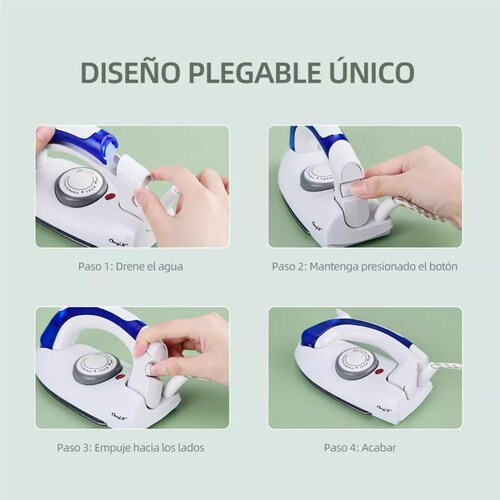 Plancha De Vapor Plegable Portátil Ckeyin Para Viajes.