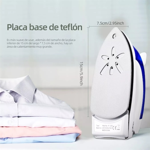 Plancha De Vapor Plegable Portátil Ckeyin Para Viajes.