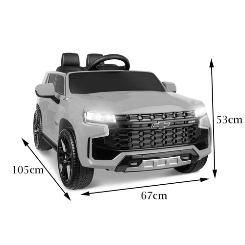 Carro Camioneta Montable Electrico 12V Tahoe SUV Gris
