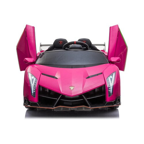 Carro Montable Electrico 12V Lamborghini Veneno XMX615B Rosa