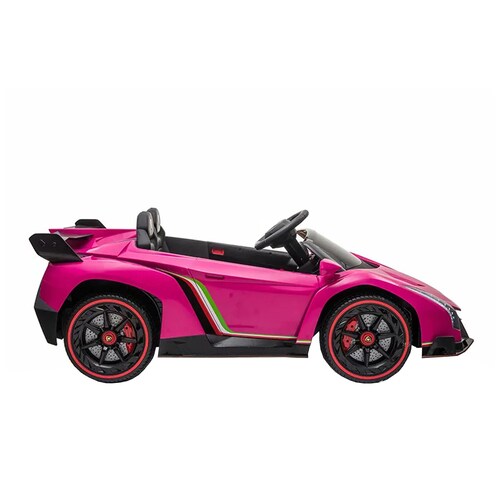 Carro Montable Electrico 12V Lamborghini Veneno XMX615B Rosa