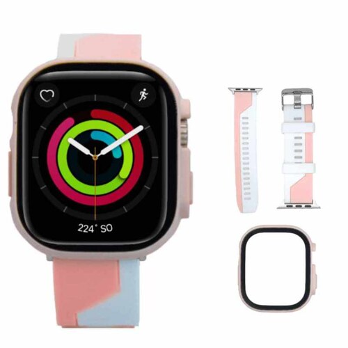 Correa + Case Combo 3 Rosa 49Mm Apple Watch Extensible