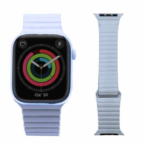 Correa Lona Blanca 42, 44, 45mm Apple Watch Extensible