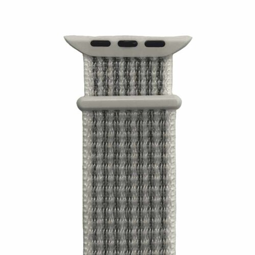Correa Tela Combinado 42, 44, 45mm Plata Apple Watch Extensible