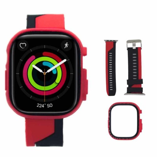 Correa + Case Combo 3 Rojo 38, 40, 41mm Apple Watch Extensible