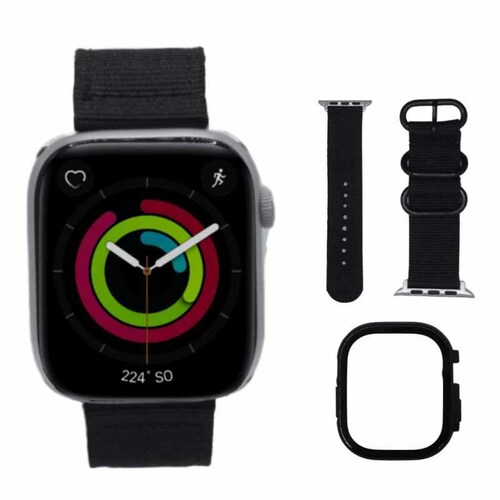 Correa Negro 38, 40, 41mm Apple Watch Extensible