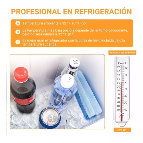 Hielera Enfriador Eléctrico De 24 Litros, 12 V Cc Gris