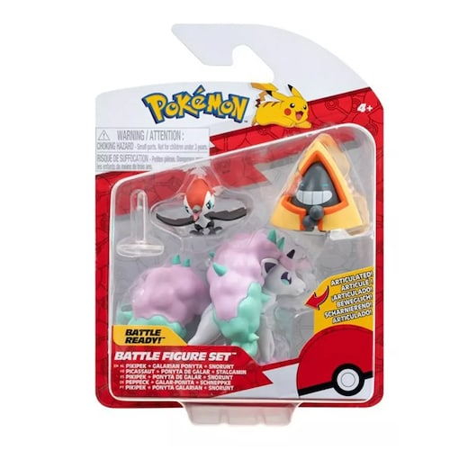 Pokemon Pikipek + Ponyta de Galar + Snorunt.