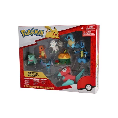 Pokemon Bulbasaur + Vulpix Alolan + Squirtle + Lucario set8pz.