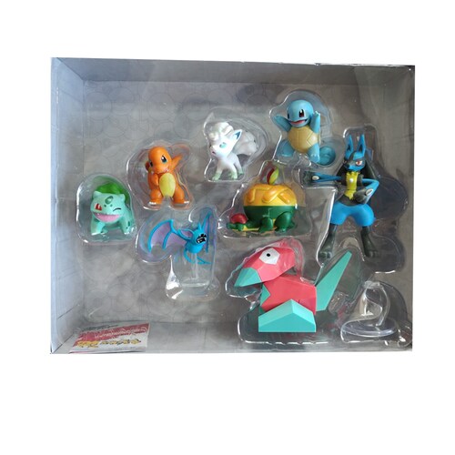 Pokemon Bulbasaur + Vulpix Alolan + Squirtle + Lucario set8pz.
