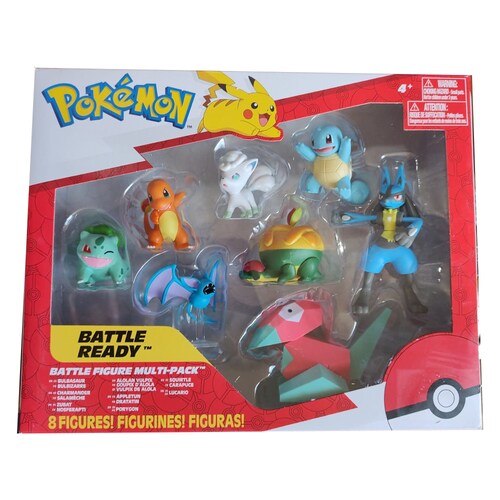Pokemon Bulbasaur + Vulpix Alolan + Squirtle + Lucario set8pz.