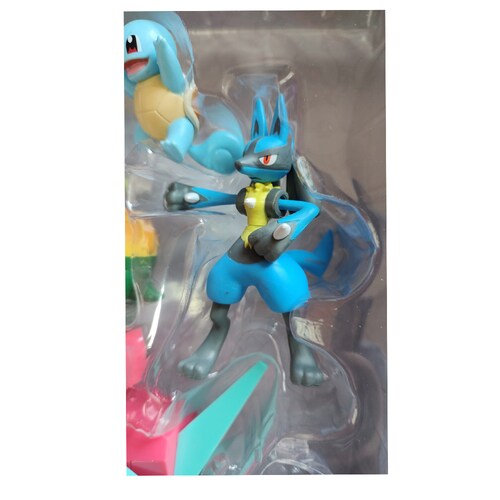 Pokemon Bulbasaur + Vulpix Alolan + Squirtle + Lucario set8pz.