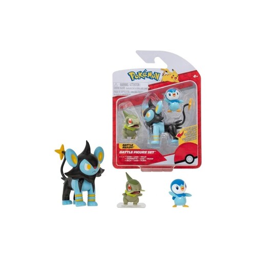 Pokemon Axew + Luxio + Piplup