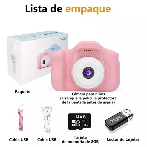 Cámara Digital Para Niños Regalo Jueguete Video C/tarjeta Sd