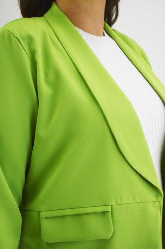 Blazer manga 3/4 Roman Fashion /Tallas Extras, 12255 (Verde limón) 