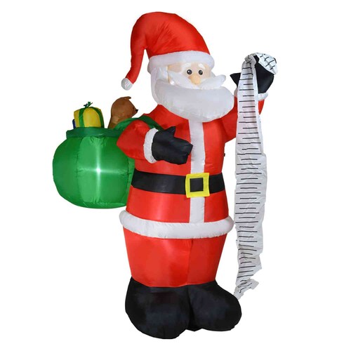Inflable Navidad Santa Claus Papa Noel 1.87m Decoracion Led