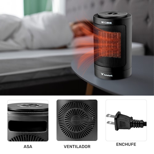 Mini Calentador Calefactor Ventilador Portatil 1500w..