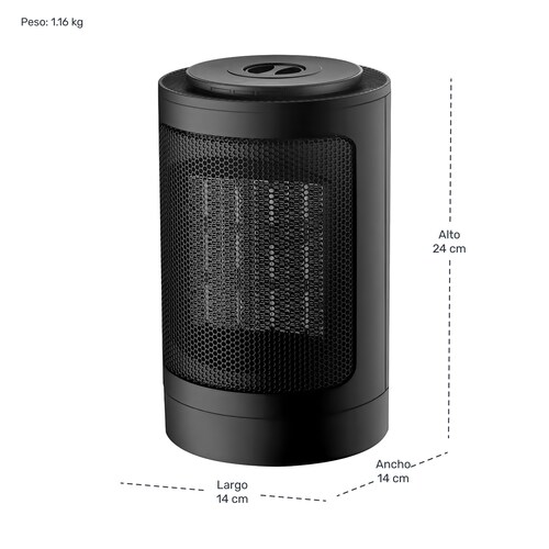 Mini Calentador Calefactor Ventilador Portatil 1500w..