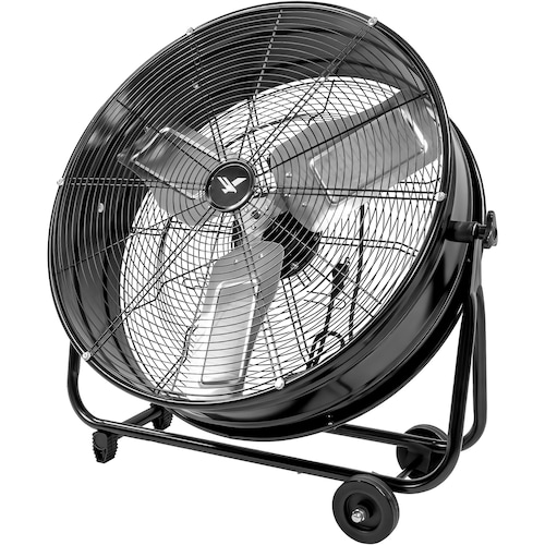 Ventilador Industrial 30" 2 Velocidades Piso Metal Negro 180 W 