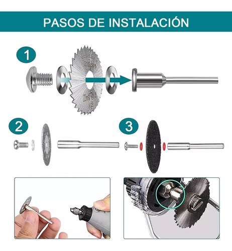 64 Kit Discos Corte Sierra Hss Para Dremel Mototool Taladro.