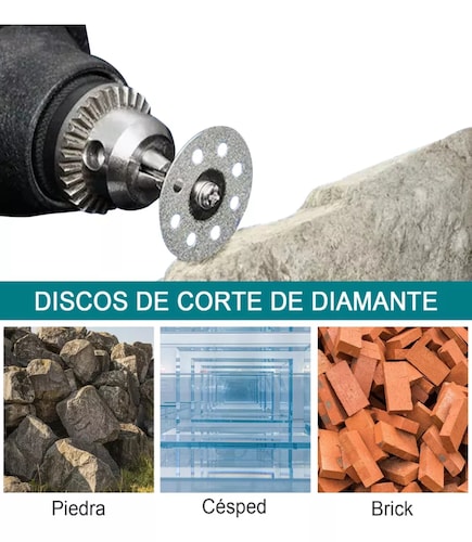 64 Kit Discos Corte Sierra Hss Para Dremel Mototool Taladro.