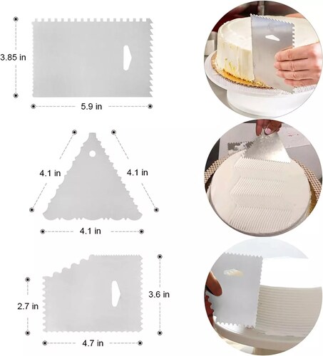 Set Base Giratoria Metálica P/decoración Pastel Duyas Espátu.