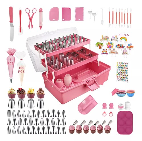 Kit De Decoración Pasteles 337pcs Accesorios Para Reposteria.