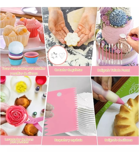 Kit De Decoración Pasteles 337pcs Accesorios Para Reposteria.
