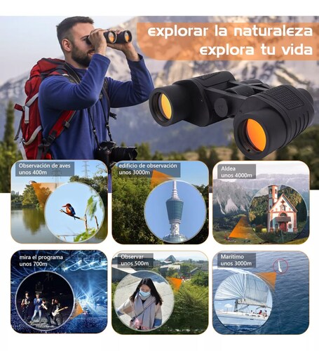 Binoculares Telescópicos Hd Con Visión Nocturna 80x80.