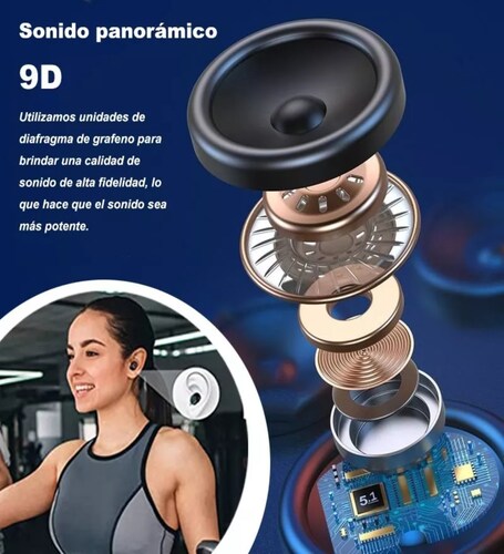 Audífonos Inalámbricos Bluetooth 5.0 Con Manos Libres.