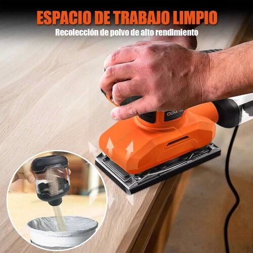 Lijadora Roto Orbital De Madera Goxawee 560w 90*187mm .