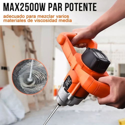 Mezcladora Eléctrica De Cemento/pintura Goxawee 6 Velocidades.