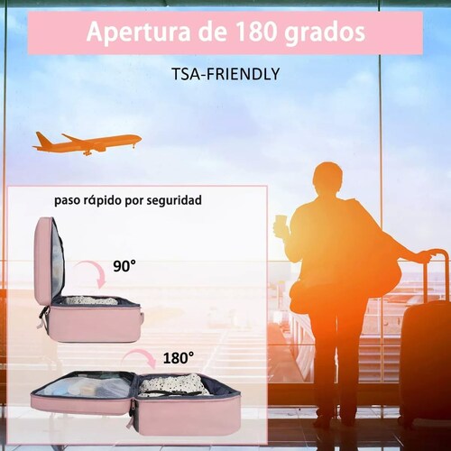 Mochila De Viaje Para Mujer, Aprobado Por Avión 10kg, Mochila Escolar Para Laptop De 15.6 Pulgadas, Mochila De Transporte Grande Espacio, Antirrobo.